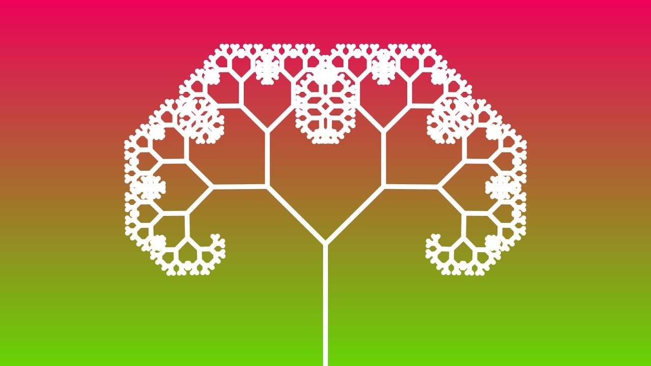 Recursive Fractal Trees